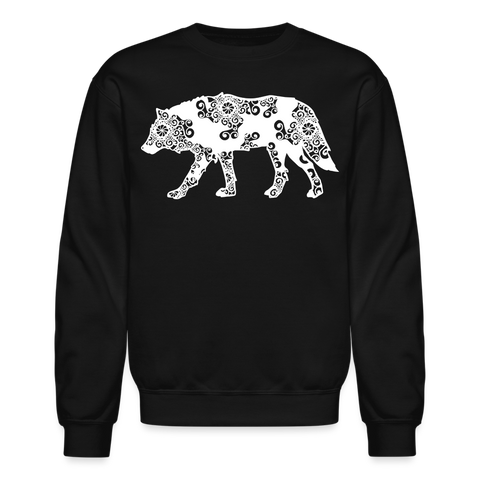 60024 4/4S Wolf Design PREMIUM SWEATSHIRT - black