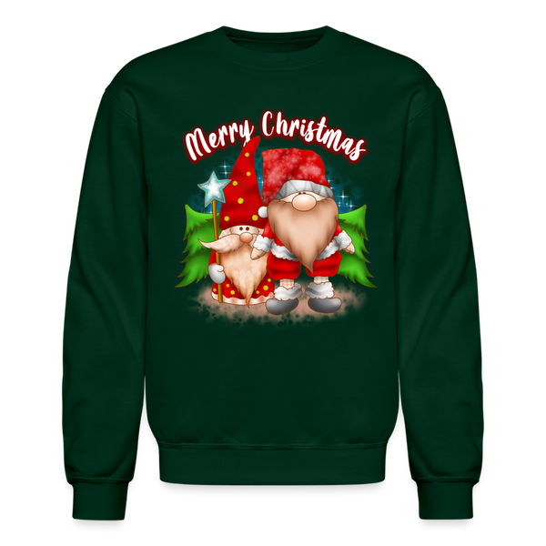 60025 4/4S Merry Christmas Gnome Buddies PREMIUM SWEATSHIRT - forest green