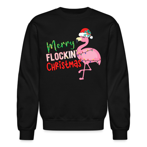 60030 4/4S Merry Flockin Christmas PREMIUM SWEATSHIRT - black