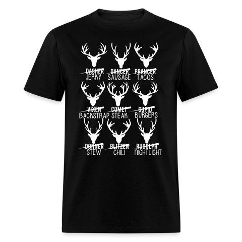 60031 1/4S Reindeer Meat TSHIRT - black