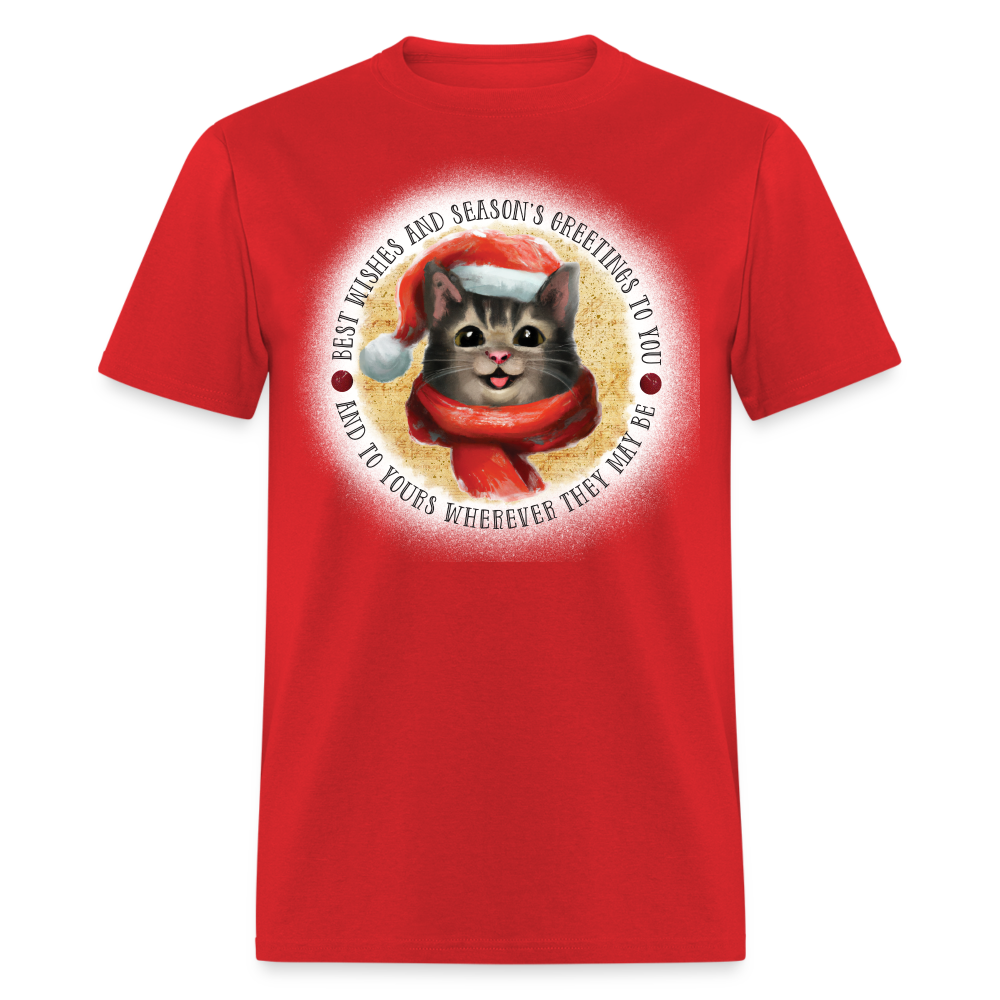 60034 1/4S Best Wishes Kitty TSHIRT - red