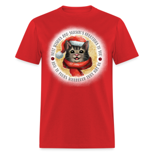 60034 1/4S Best Wishes Kitty TSHIRT - red