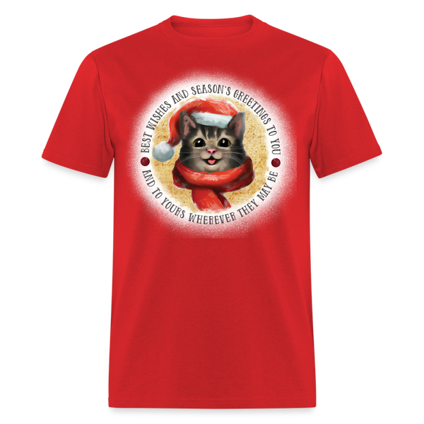 60034 1/4S Best Wishes Kitty TSHIRT - red