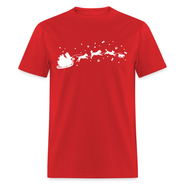 60042 1/4S Dog Sleigh TSHIRT - red