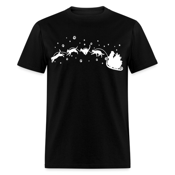 60054 1/4S Cat Sleigh TSHIRT - black