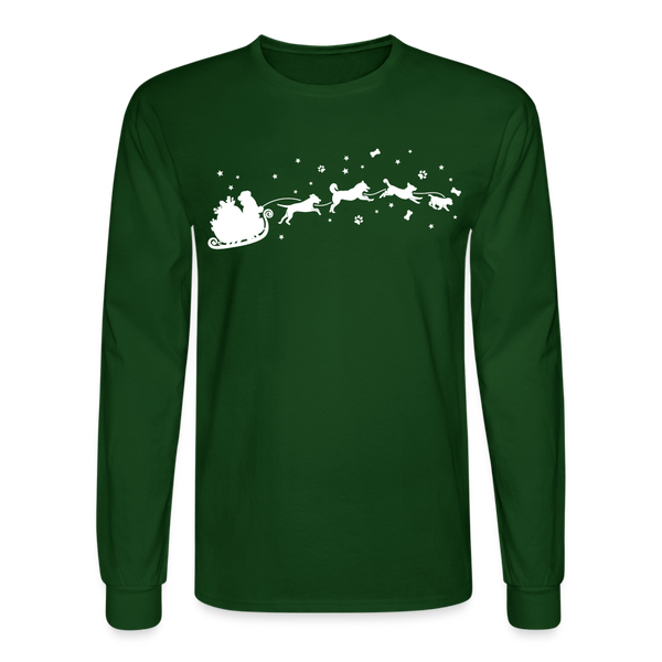 60042 4/4S Dog Sleigh TSHIRT - forest green