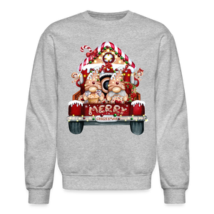 60058 4/4S Gingerbread Gnome Truck SWEATSHIRT - heather gray