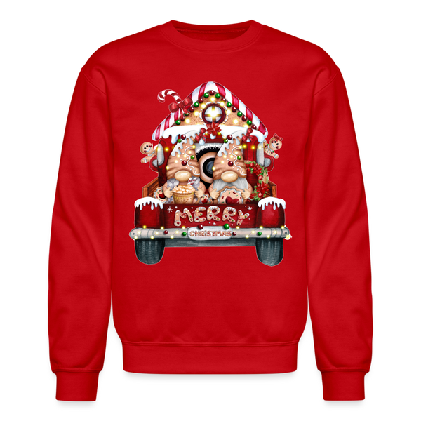 60058 4/4S Gingerbread Gnome Truck SWEATSHIRT - red