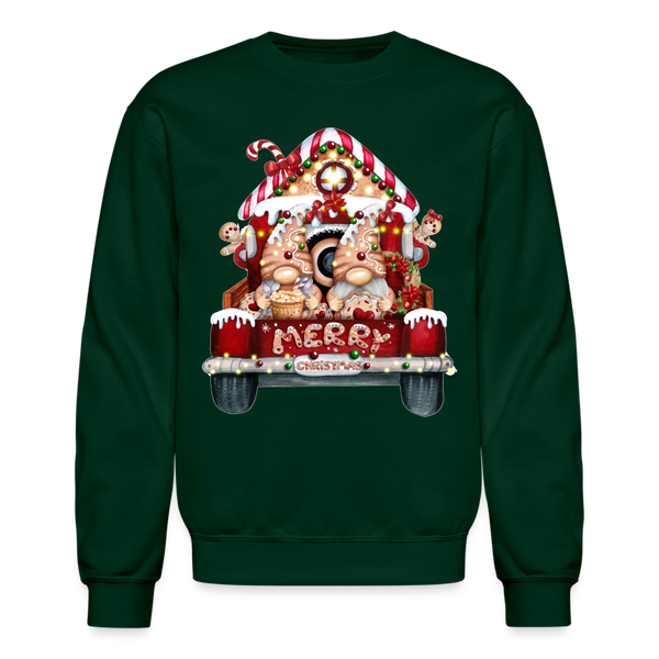 60058 4/4S Gingerbread Gnome Truck SWEATSHIRT - forest green