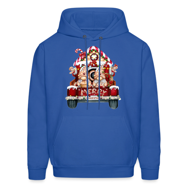 60058 4/4S Gingerbread Gnome Truck HOODIE - royal blue