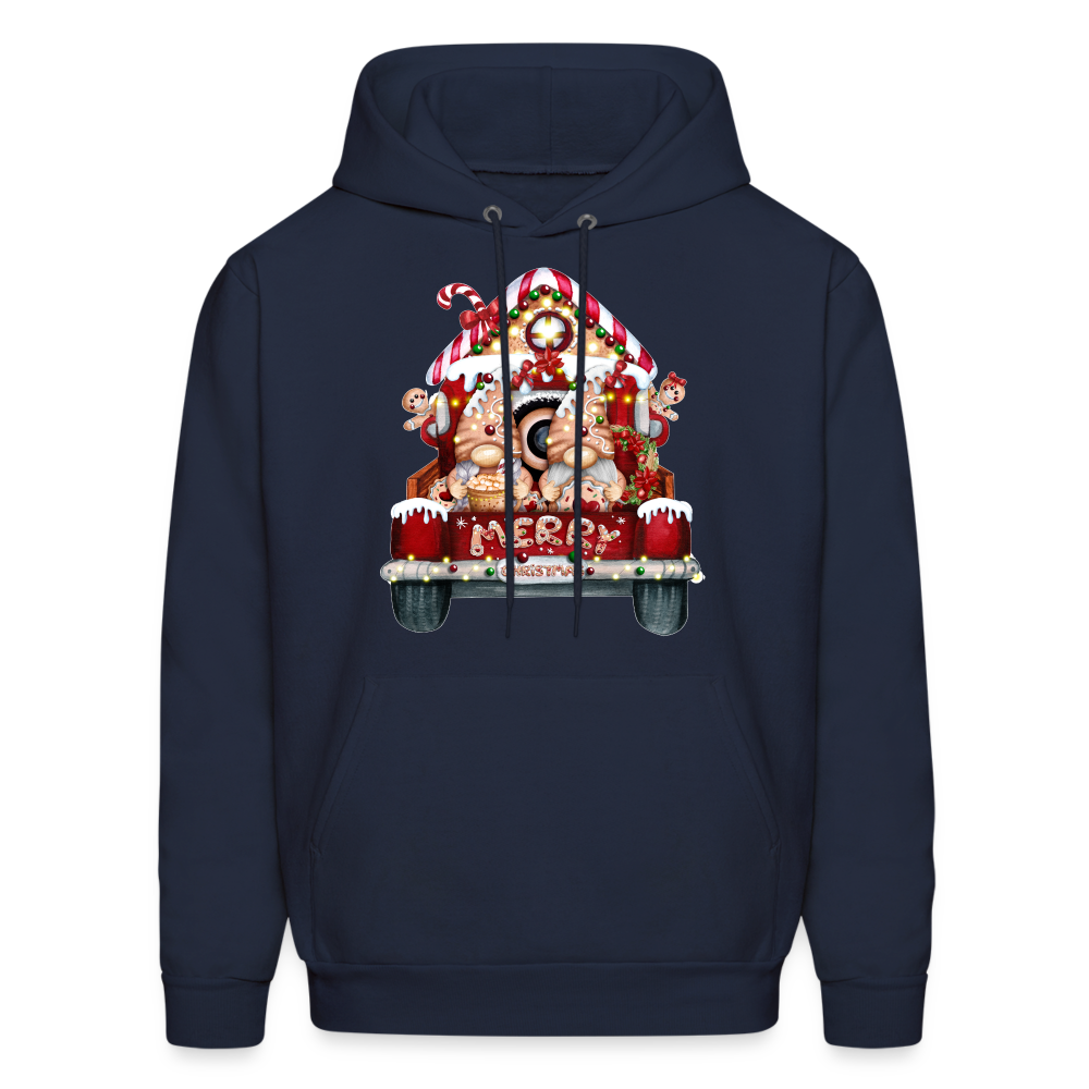 60058 4/4S Gingerbread Gnome Truck HOODIE - navy