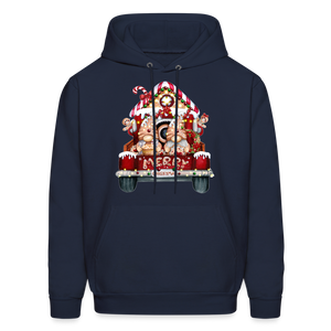 60058 4/4S Gingerbread Gnome Truck HOODIE - navy