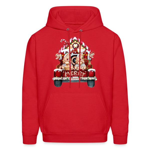 60058 4/4S Gingerbread Gnome Truck HOODIE - red