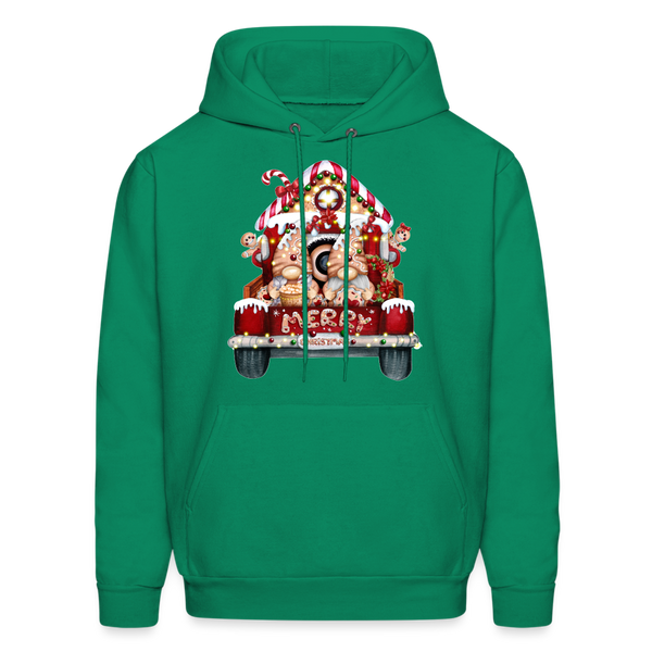 60058 4/4S Gingerbread Gnome Truck HOODIE - kelly green