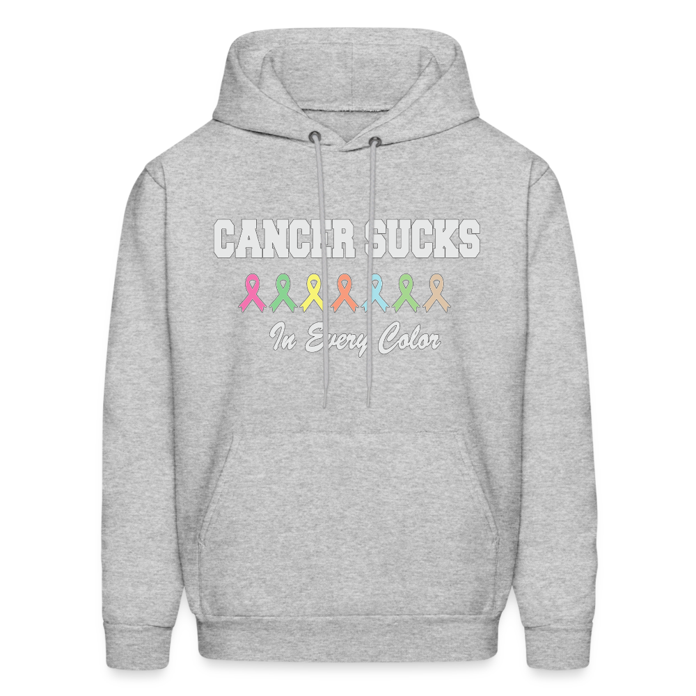 60061 4/4S Cancer Sucks In Every Color HOODIE - heather gray