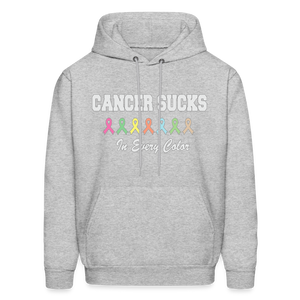 60061 4/4S Cancer Sucks In Every Color HOODIE - heather gray