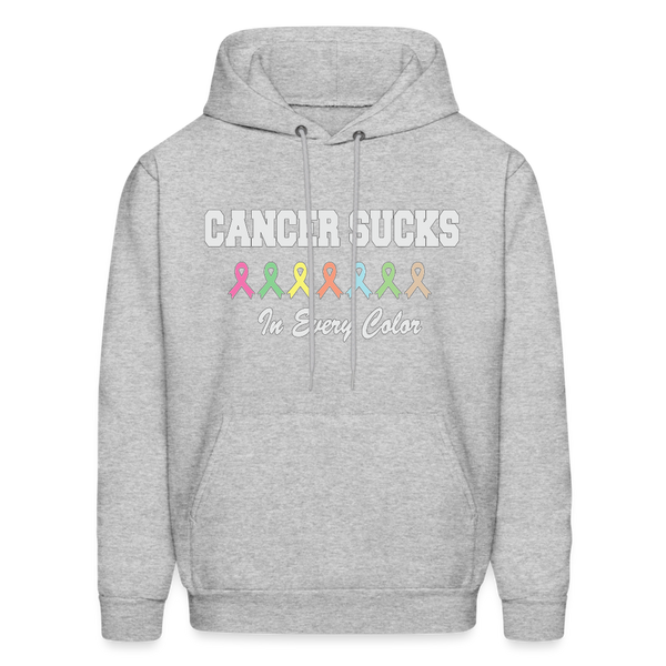 60061 4/4S Cancer Sucks In Every Color HOODIE - heather gray