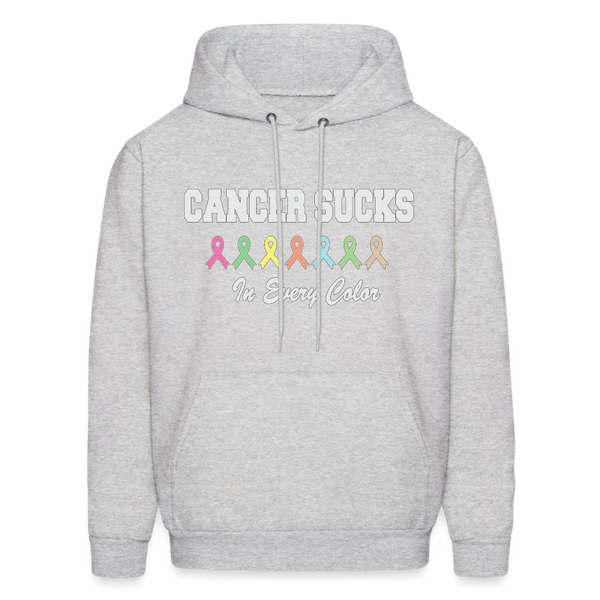 60061 4/4S Cancer Sucks In Every Color HOODIE - ash 