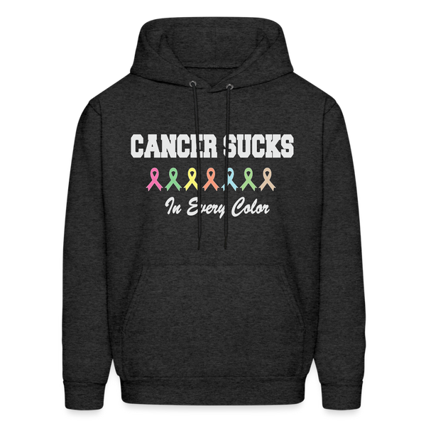 60061 4/4S Cancer Sucks In Every Color HOODIE - charcoal grey