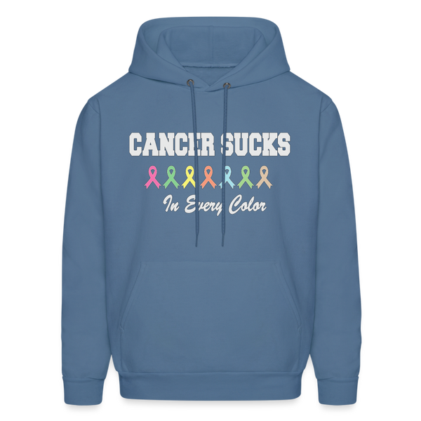 60061 4/4S Cancer Sucks In Every Color HOODIE - denim blue