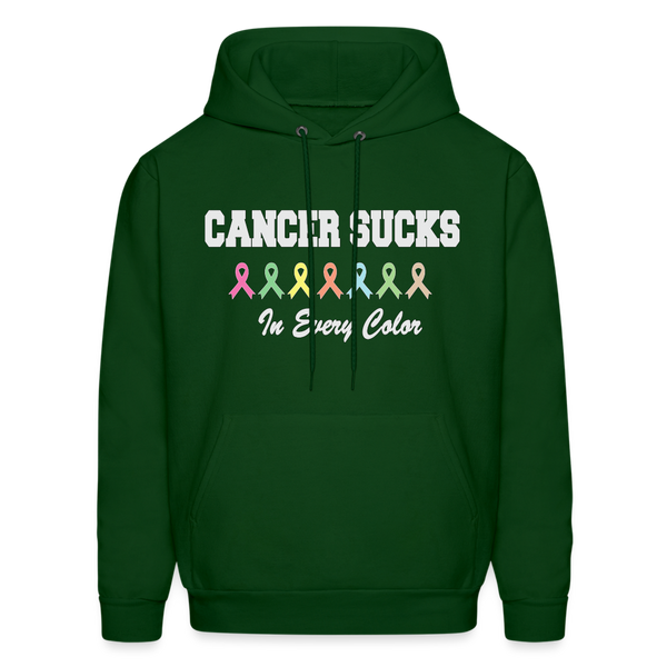 60061 4/4S Cancer Sucks In Every Color HOODIE - forest green