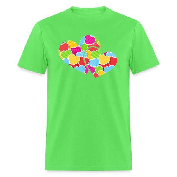 8127 Crazy For You Double Heart POD TSHIRT - kiwi