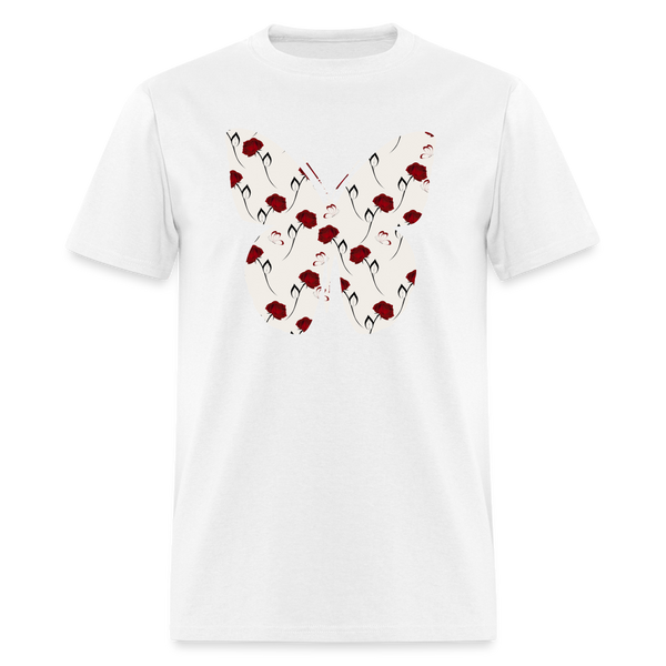 8125 Send One Rose Butterfly POD TSHIRT - white