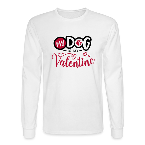 1469 4/4S My Dog Is My Valentine TSHIRT - white
