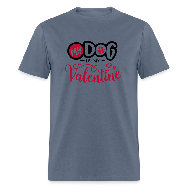 1469 1/4S My Dog Is My Valentine TSHIRT - denim