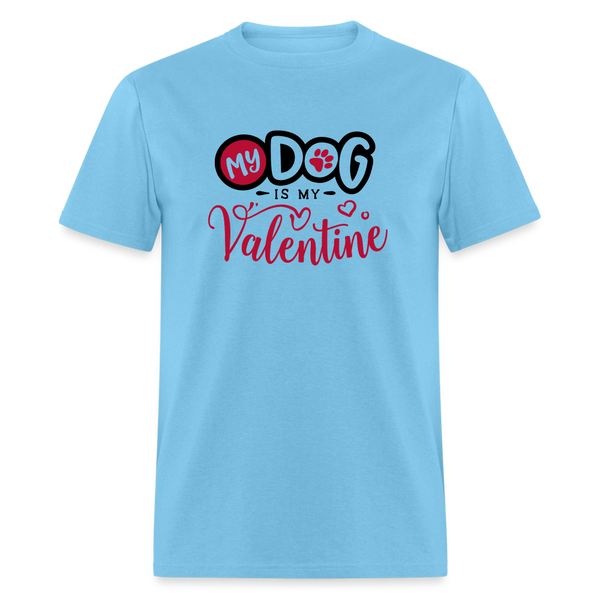 1469 1/4S My Dog Is My Valentine TSHIRT - aquatic blue