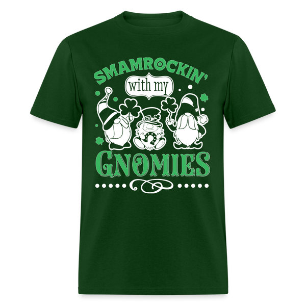 60066 Shamrockin With My Gnomies TSHIRT - forest green