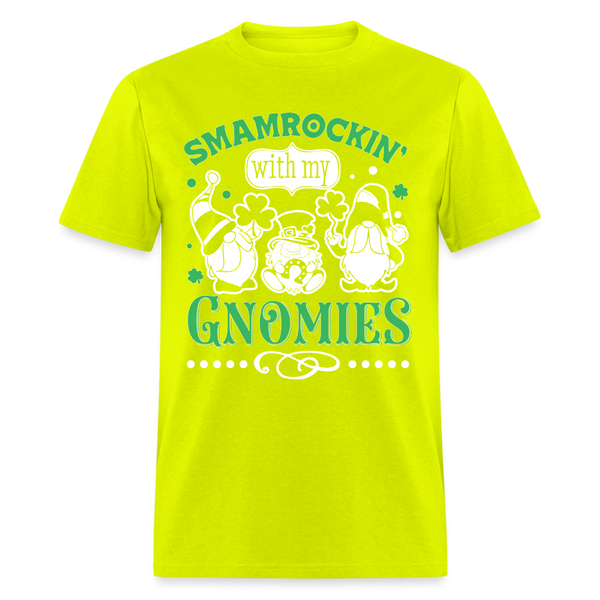 60066 Shamrockin With My Gnomies TSHIRT - safety green