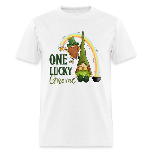 60070 One Lucky Gnome Rainbow TSHIRT - white