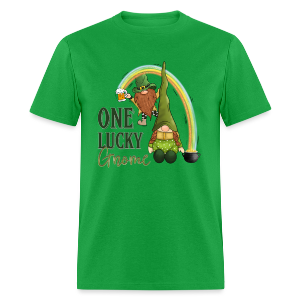 60070 One Lucky Gnome Rainbow TSHIRT - bright green