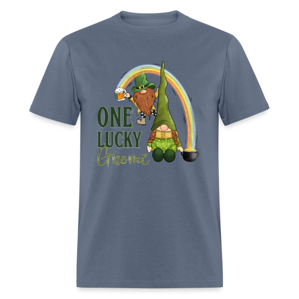 60070 One Lucky Gnome Rainbow TSHIRT - denim