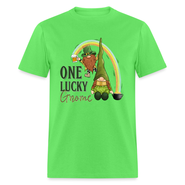 60070 One Lucky Gnome Rainbow TSHIRT - kiwi