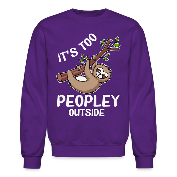 60082 4/4S It's Too Peopley Outside SWEATSHIRT - purple