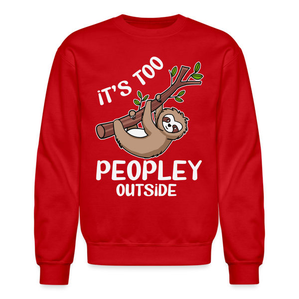 60082 4/4S It's Too Peopley Outside SWEATSHIRT - red