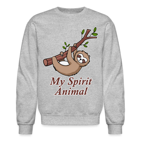 60083 4/4S My Spirit Animal SWEATSHIRT - heather gray