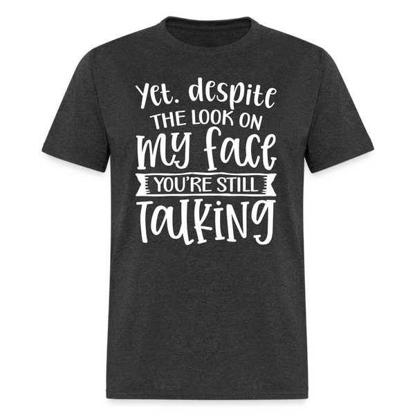 60094 You're Still Talking TSHIRT - heather black