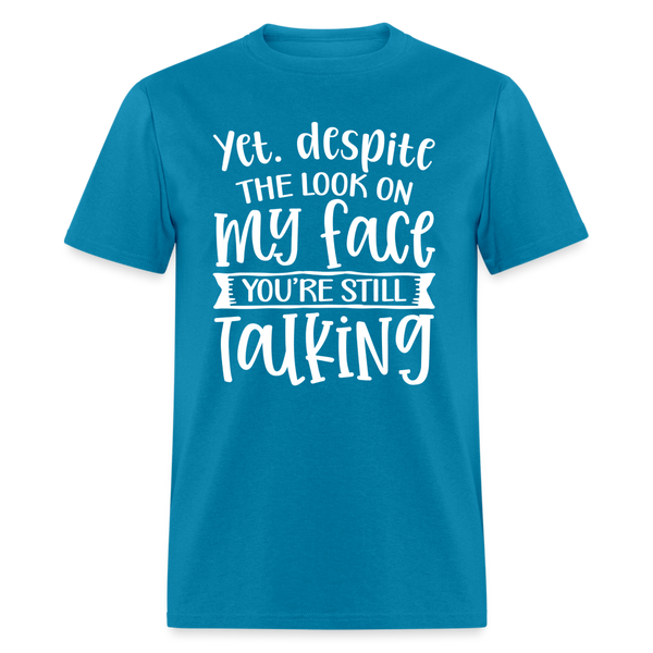 60094 You're Still Talking TSHIRT - turquoise