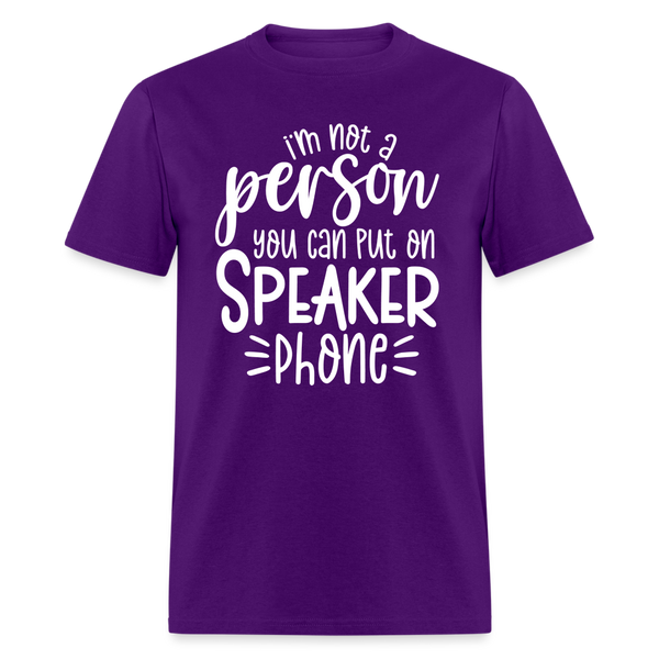 60089 Speaker Phone TSHIRT - purple