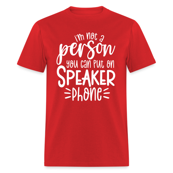 60089 Speaker Phone TSHIRT - red