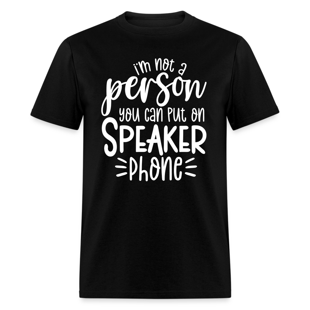 60089 Speaker Phone TSHIRT - black