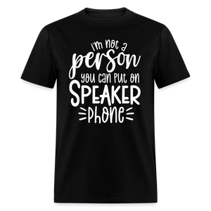 60089 Speaker Phone TSHIRT - black