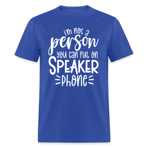 60089 Speaker Phone TSHIRT - royal blue