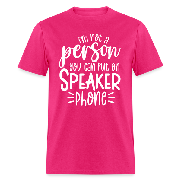 60089 Speaker Phone TSHIRT - fuchsia