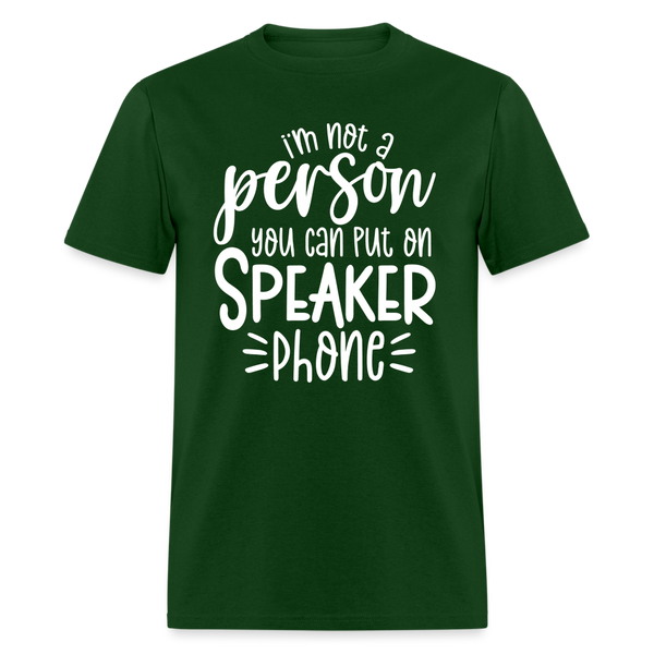 60089 Speaker Phone TSHIRT - forest green