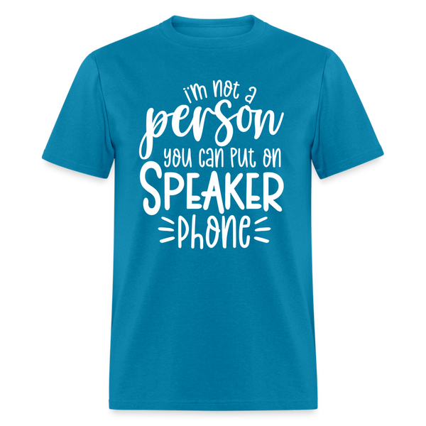 60089 Speaker Phone TSHIRT - turquoise