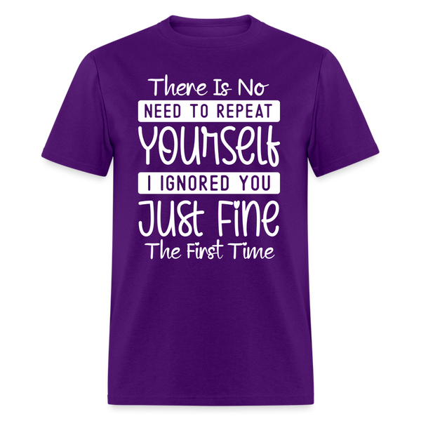 60093 I Ignored You TSHIRT - purple